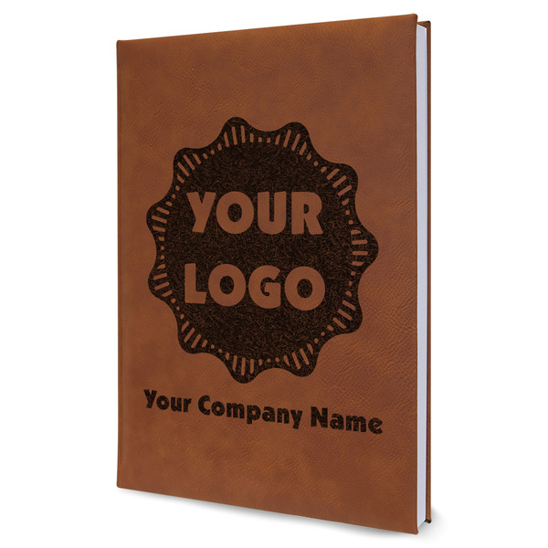 Custom Logo & Company Name Leather Sketchbook - Large - Single-Sided