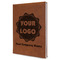 Logo & Company Name Leather Sketchbook - Large - Single-Sided