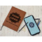 Logo & Company Name Leather Sketchbook - Small - Double Sided - In Context