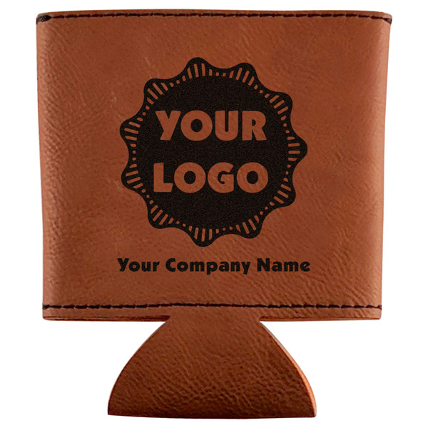 Custom Logo & Company Name Leatherette Can Sleeve