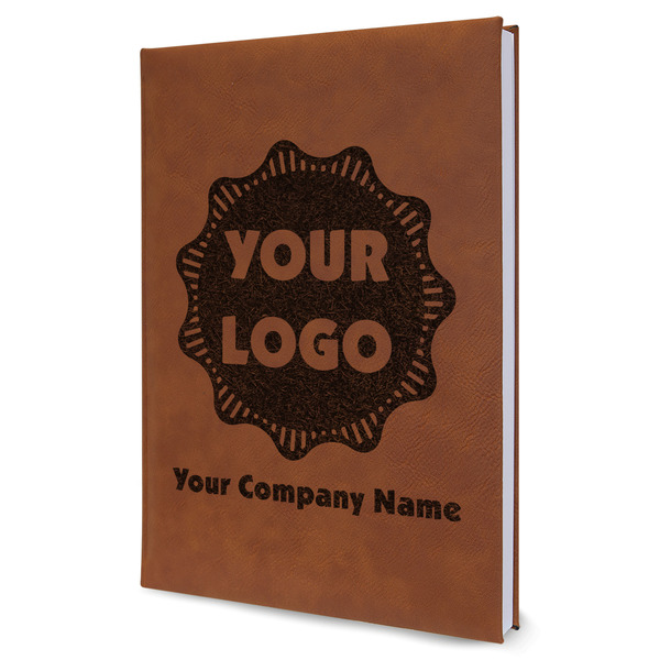 Custom Logo & Company Name Leatherette Journal - Large - Single-Sided