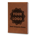 Logo & Company Name Leatherette Journal - Large - Double-Sided