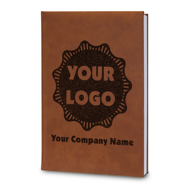 Custom Logo & Company Name Leatherette Journal - Large - Double-Sided