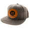 Logo & Company Name Leatherette Patches - LIFESTYLE (HAT) Circle