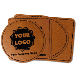 Logo & Company Name Faux Leather Iron On Patch