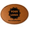 Logo & Company Name Leatherette Patches - Oval