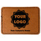 Logo & Company Name Leatherette Patches - Rectangle
