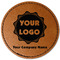 Logo & Company Name Leatherette Patches - Round