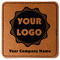 Logo & Company Name Leatherette Patches - Square