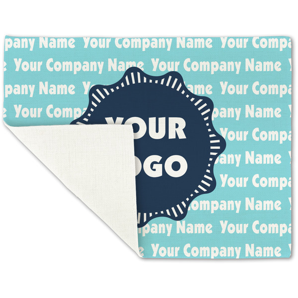 Logo & Company Name Linen Placemat - Folded Corner (single side)