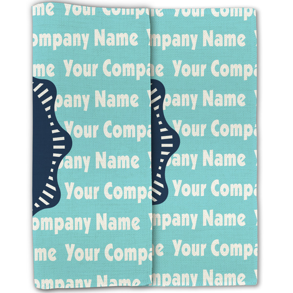Logo & Company Name Linen Placemat - Folded Half (double sided)