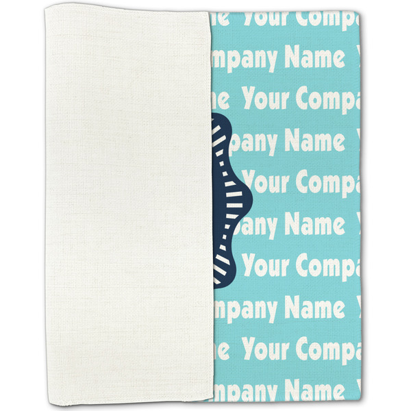 Logo & Company Name Linen Placemat - Folded Half