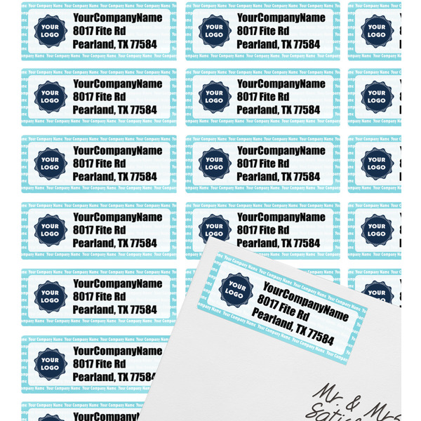 Logo & Company Name Mailing Label on Envelope - Multiple Labels