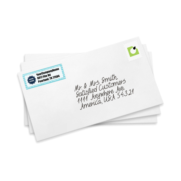 Logo & Company Name Mailing Label on Envelopes