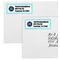 Logo & Company Name Mailing Labels - Double Stack Close Up