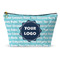 Logo & Company Name Makeup Bag - Small - 8.5" x 4.5"