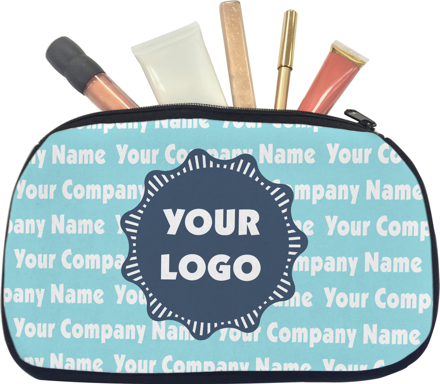Logo & Company Name Makeup / Cosmetic Bag Medium (Personalized