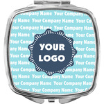 Logo & Company Name Compact Makeup Mirror