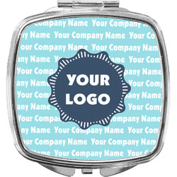 Logo & Company Name Compact Makeup Mirror (Personalized)