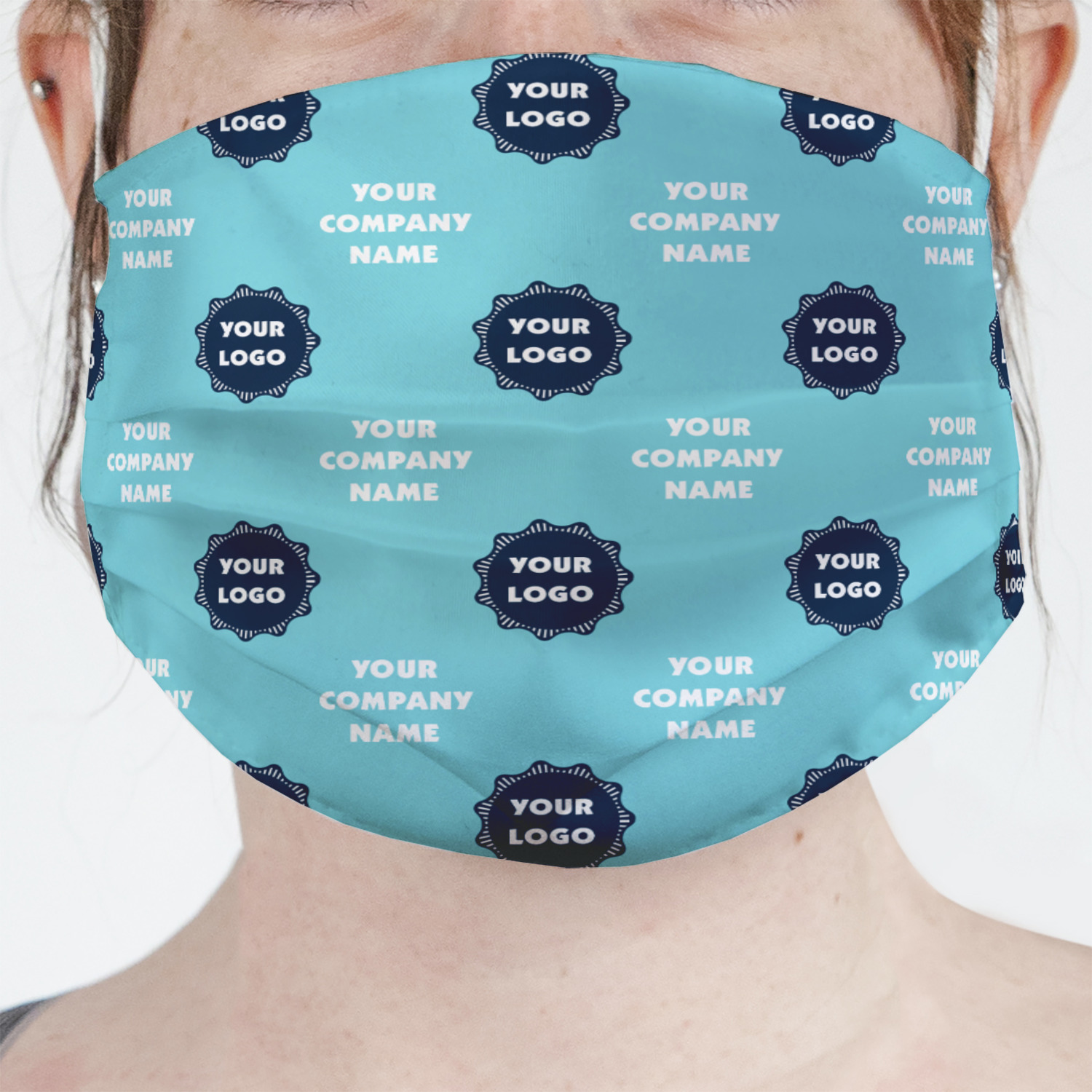 Logo & Company Name Face Mask Cover (Personalized) YouCustomizeIt