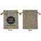 Logo & Company Name Medium Burlap Gift Bag - Front Approval