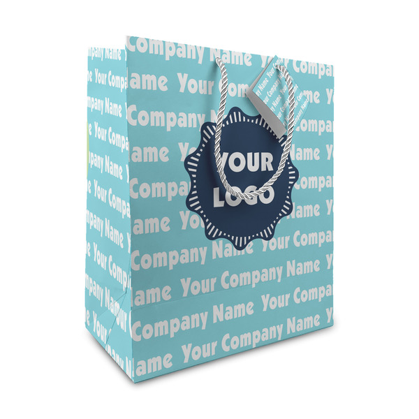 Custom Logo & Company Name Gift Bag - Medium