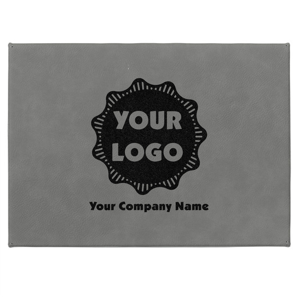 Logo & Company Name Medium Gift Box with Engraved Leather Lid - Approval