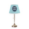 Logo & Company Name Poly Film Empire Lampshade - On Stand