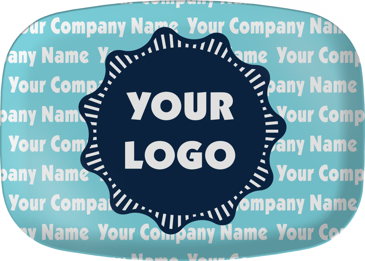 Logo & Company Name Melamine Platter (Personalized) YouCustomizeIt