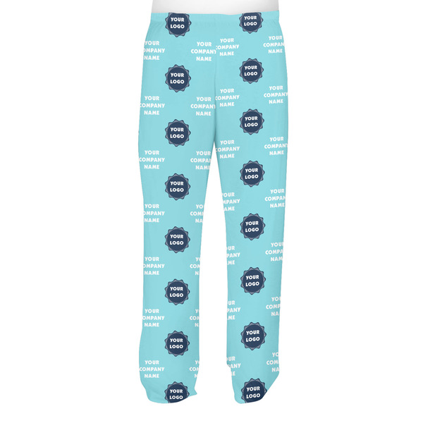 Logo & Company Name Men's Pjs Back - on model