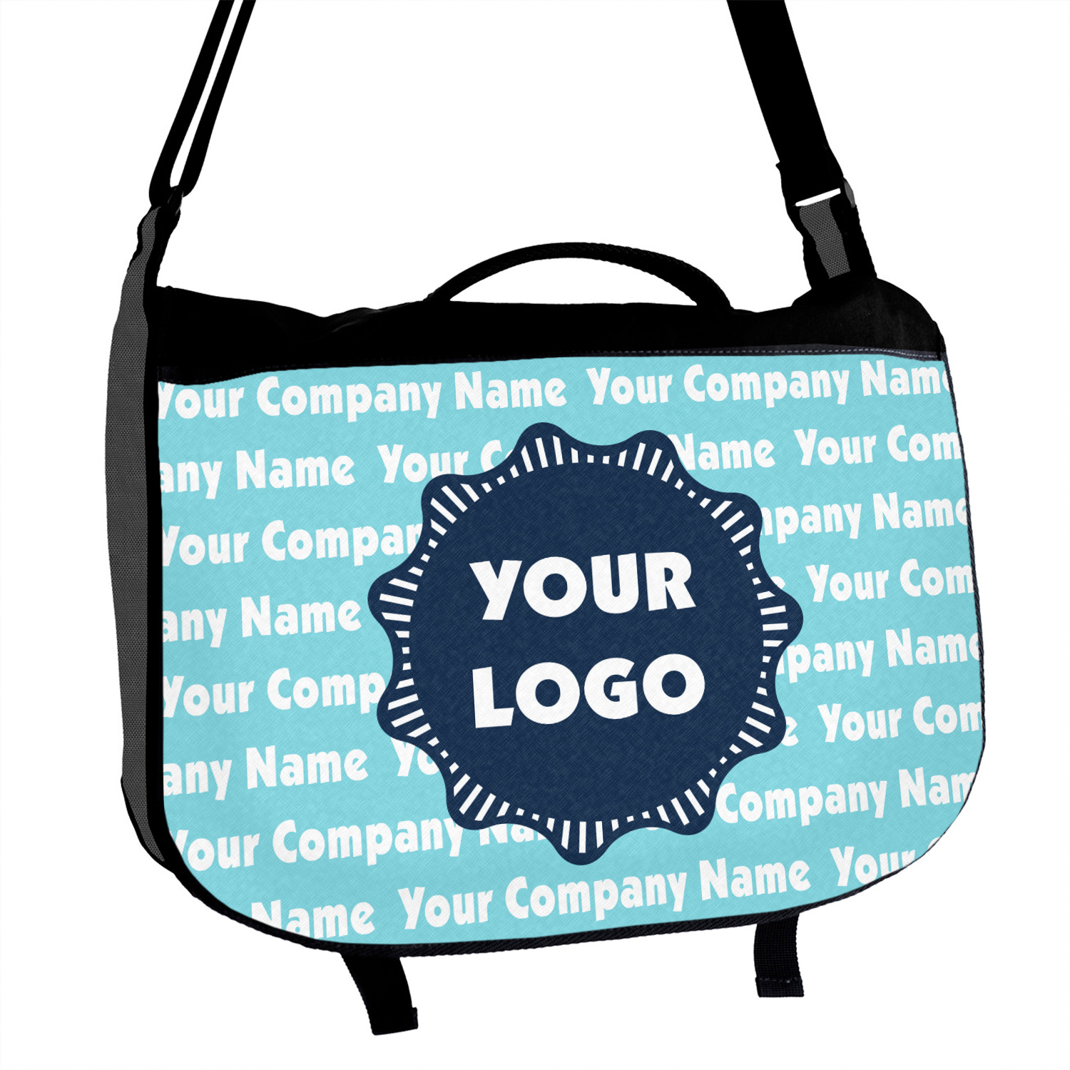 Logo & Company Name Messenger Bag (Personalized) - YouCustomizeIt