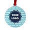 Logo & Company Name Metal Ball Ornament - Double-Sided