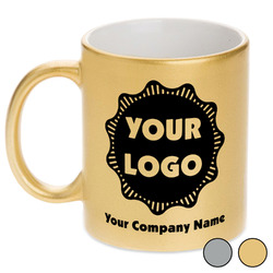 Logo & Company Name Metallic Mug
