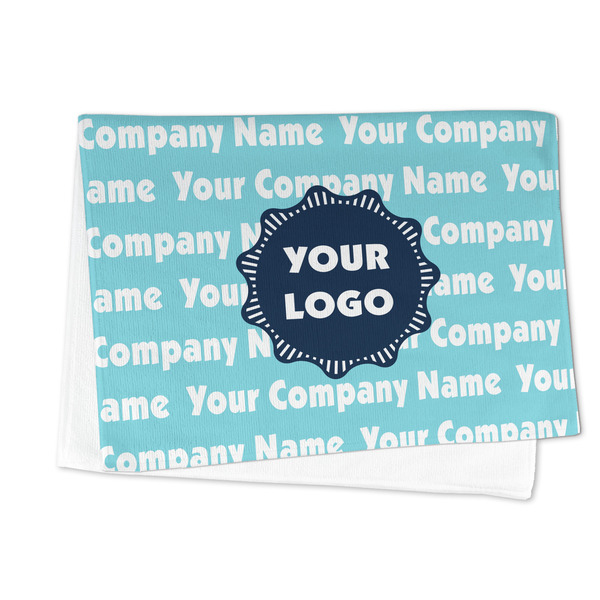 Logo & Company Name Microfiber Dish Towel - FOLDED HALF
