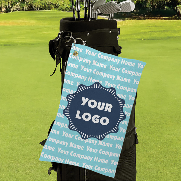 Logo & Company Name Microfiber Golf Towels - Small - LIFESTYLE