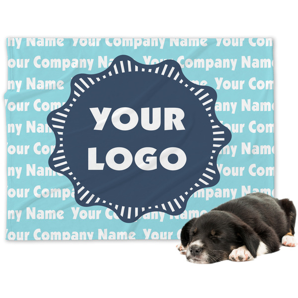 Custom Logo & Company Name Dog Blanket - Large