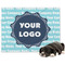 Logo & Company Name Microfleece Dog Blanket - Large