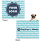 Logo & Company Name Microfleece Dog Blanket - Large- Front & Back