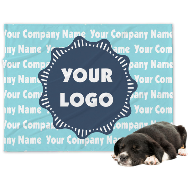 Custom Logo & Company Name Dog Blanket - Regular