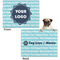 Logo & Company Name Microfleece Dog Blanket - Regular - Front & Back