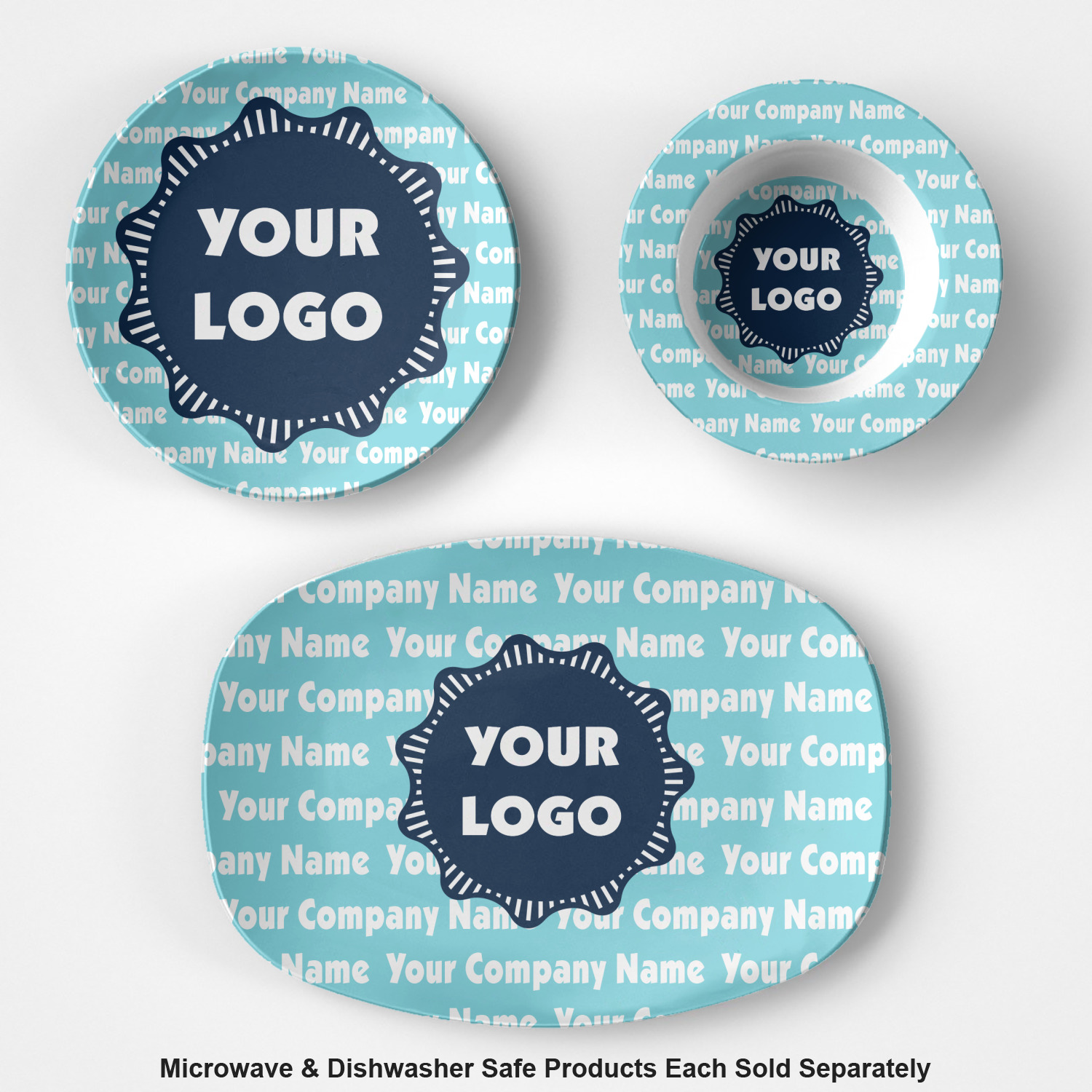 Logo & Company Name Plastic Bowl Microwave Safe Composite Polymer