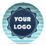 Logo & Company Name Microwave Safe Plastic Plate - Composite Polymer