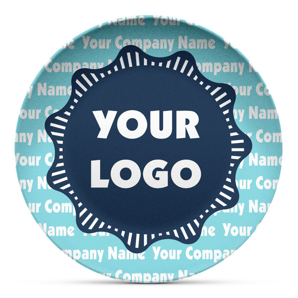 Custom Logo & Company Name Microwave Safe Plastic Plate - Composite Polymer