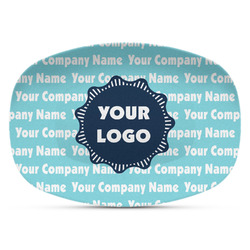 Logo & Company Name Plastic Platter - Microwave & Oven Safe Composite Polymer (Personalized)
