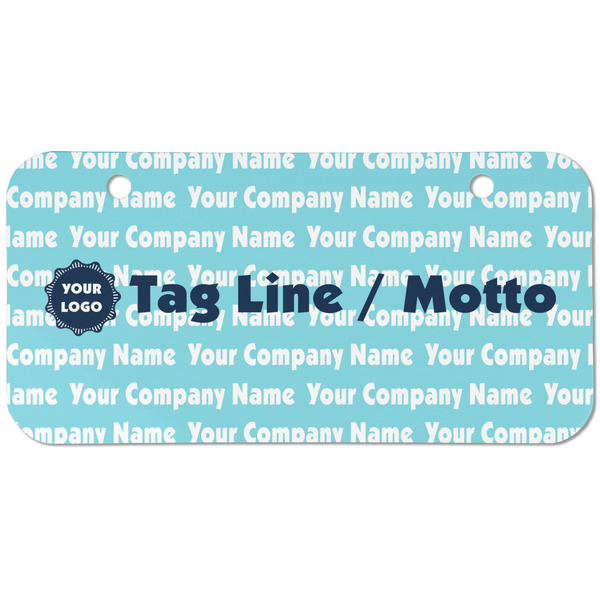 Custom Logo & Company Name Mini/Bicycle License Plate - 2 Holes