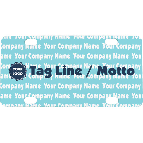 Custom Logo & Company Name Mini / Bicycle License Plate - 4 Holes