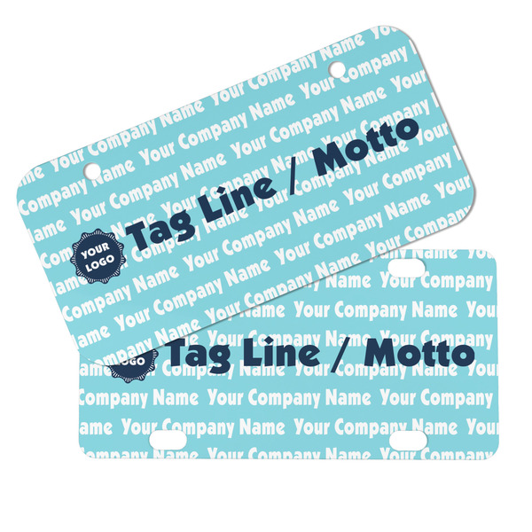 Logo & Company Name Mini License Plates - MAIN (4 and 2 Holes)