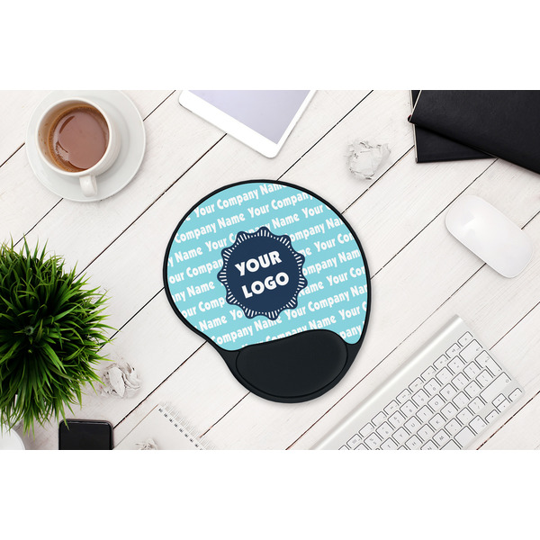 Logo & Company Name Mouse Pad with Wrist Rest - LIFESYTLE 1