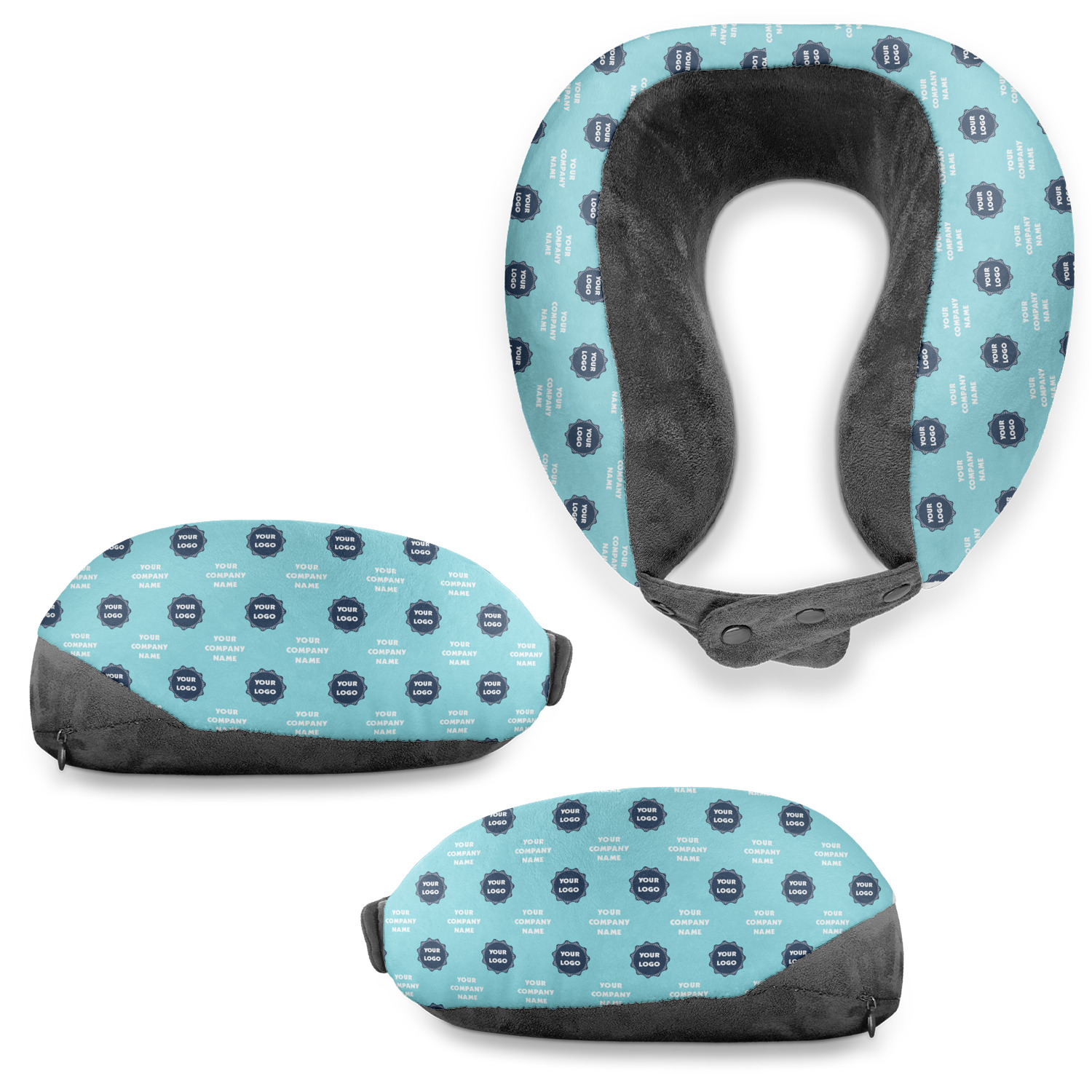 Logo & Company Name Travel Neck Pillow YouCustomizeIt