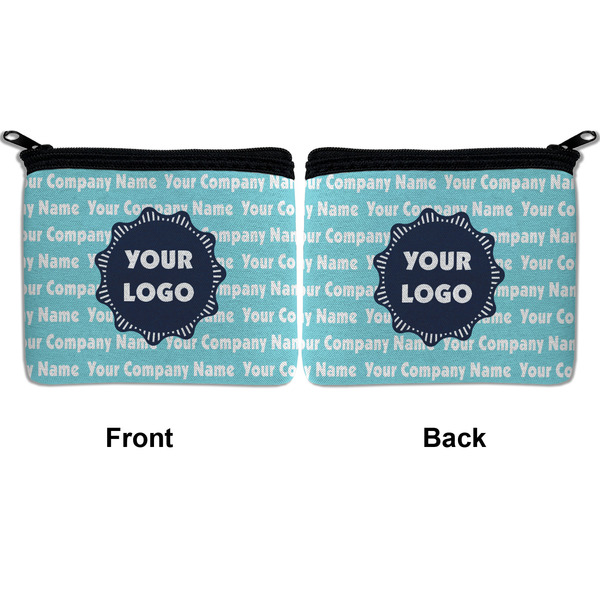 Logo & Company Name Neoprene Coin Purse - Front & Back (APPROVAL)